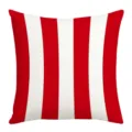 Red and white vertical striped throw pillow cover for cozy home sofa and bedroom decoration - 45*45cm (Without Core) / Style 1