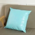 Federa per cuscino in PVC tinta unita divano vista principale design arredamento casa - 45x45CM (Senza Interno) / Azzurro
