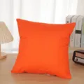 Fodera per cuscino in peluche corto tinta unita, copricuscino morbido per divano salotto. - 45x45cm / Arancione