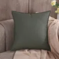 Federa per cuscino quadrata in pelle PU impermeabile in tessuto tecnico per divano soggiorno - 40*40cm (Senza Inserto) / Verde Canna