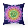 Federa per cuscino mandala boho, colorata custodia geometrica per cuscino divano e camera. - 40*40 / modello 2