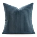 Fodera cuscino in velluto a coste blu variante morbida per divano e letto. - 30x50cm (Senza Anima del Cuscino) / Blu navy