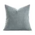 Cuscino in velluto a coste grigio divano letto morbido decorativo per ufficio casa. - 30x50cm (Senza Anima del Cuscino) / Blu nebbia