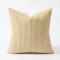 Cuscino in Velluto A Coste Beige Rigato Divano Federa Cuscino Decorativo Morbido - 30x50cm (Senza Anima del Cuscino) / Albicocca