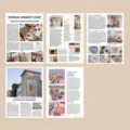Vintage Zeitung Dekoratives Papier Material Buch für Tagebuch DIY und Scrapbooking. - Wochenendurlaub