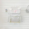 Zaino a pois vintage coreano donna grande capacità stile balletto ali d'angelo borsa ita carina - Pois Bianchi
