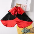 Huisdier Halloween Kerstmis cape kostuum rood zwart satijn kleding voor honden en katten - Eén maat / Luidspreker Kaap - Rood