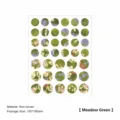 PaperMore round dot stickers aesthetic green pattern adhesive sticker sheet craft decor - Lush Green Grass
