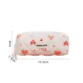 Trousse de maquillage matelassée avec motif de cœur mignon, étui de rangement élégant et pratique. - Sac de Rangement Octogonale Murmure de Cœur