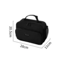 Black insulated lunch bag portable bento box cooler bag for office workers and students - Black