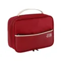 Borsa di conservazione digitale rossa portatile con manico per cavi ed elettronica. - Borgogna