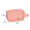 Borsa cosmetica in rete rosa organizer da viaggio portatile per spiaggia attività - Arancione