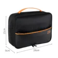Wasserdichte 3-Schicht Digital-Aufbewahrungstasche Reise Kabel Organizer Tasche. - 28*9*21 cm / Schwarz