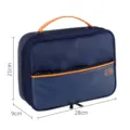 Blaues 3-Schicht Digital-Aufbewahrungstasche Reise Kabel Organizer Powerbank Tasche 28x21x9cm - 28*9*21 cm / Marineblau