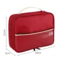 Mehrschichtige digitale Aufbewahrungstasche Reise-Organizer für Kabel Powerbank rot - 28*9*21 cm / Burgunderrot