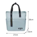 Insulated lunch bag tote for work and school, portable thermal food storage container. - L / Blue