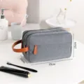 Borsa da toeletta da viaggio da uomo grigia cationica trousse trucco capiente. - 25*10*15cm / Grigio
