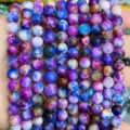 Perles rondes en cristal colorées fils en vrac pour bracelets faits main fabrication bijoux gros - Pourpre Étoilé Optimisé