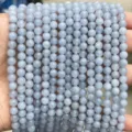 Perles rondes en cristal bleu clair perles en vrac pour bracelets faits main et bijoux. - Aigue-marine Optimisée