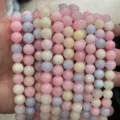 Bunte Edelstein lose Perlen runde Perlen DIY handgemachte Armband Schmuck Zubehör Großhandel - Optimierter Morganit / Ca. 4mm (Ca. 90 Stück)