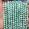 Fils de perles vertes en gros pour la fabrication de bijoux DIY, perles rondes en pierre naturelle. - Ange Vert Optimisé / Environ 4mm (Environ 90 Pièces)