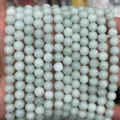Perles rondes en pierre verte naturelle en vrac pour bracelets faits main et bijoux DIY. - Jadeïte Claire Optimisée / Environ 4mm (Environ 90 Pièces)