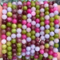 Perles en tourmaline morganite quartz fraise colorées pour bracelets faits main DIY - Tourmaline Claire Optimisée