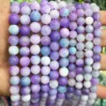 Perles rondes en pierres précieuses colorées pour bracelets faits main DIY accessoires de bijoux - Lavande Rêveuse Optimisée