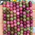 Brins de perles en pierres précieuses de tourmaline multicolore pour bracelet DIY fabrication. - Tourmaline de Yanyuan Optimisée