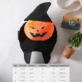 Déguisement d'Halloween citrouille sorcier pour chien avec tableau des tailles détaillé. - S / Costume de Chevalier Citrouille Drôle