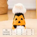 Costume d'Halloween pour animal de compagnie citrouille vêtements pour chien taille XS à XL - XS / Costume de Citrouille Drôle