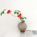 Artificial vine branch multi-lobed bellflower leaf home hotel decor flower arrangement detail - 8#
