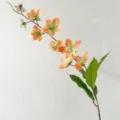 Artificial flower branch orange jasmine home decor table centerpiece wedding floral arrangement - Orange