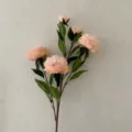 ramo di fiori finti di peonia in seta per decorazione della tavola di nozze casa - rosa carne