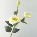 High quality artificial lisianthus flower 3 heads silk floral decor for home living room display. - 001