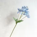 Artificial blue snow lotus flower stem for home decor, wedding bouquet floral arrangement. - Light Blue