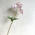 Artificial pink flower stem for home decor, wedding bouquet, and beautiful interior decoration. - Pink