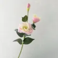 High quality artificial lisianthus flower 3 heads silk floral decor for home party. - Color 004