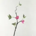 New Chinese style artificial bougainvillea branch with leaves shapeable home decor flower - Style 1