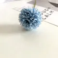 Artificial allium blue flower head for wedding home decor floral arrangement desktop display - Sky Blue