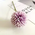 Artificial allium flower purple decorative ball for wedding party table home floral display - Purple