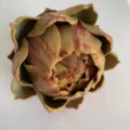 Decorative artificial artichoke model for home decor and tabletop display, realistic faux plant ornament. - L / Yellow-Green