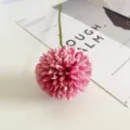 Pink artificial allium flower ball for home wedding table decor and floral arrangement. - Rose Red