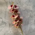 Artificial Phalaenopsis Orchid 9-Head Silk Flower Lifelike Floral Branch for Home Decor - Color 3