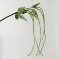 Artificial yardlong bean branch green plant for home decor floral arrangement single piece - Green