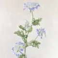Fleur de dentelle violette artificielle tige unique arrangement floral mariage déco. - Bleu Océan
