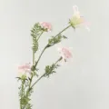 Fleur artificielle scabieuse rose tige en soie minimaliste mariage décoration maison fleurs - Rose