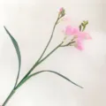 Artificial pink freesia flower branch for home decor, wedding arrangement, and floral design. - Pink