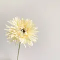 Yellow artificial gerbera daisy flower single stem home decoration wedding floral - Light Yellow