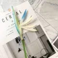 Artificial Bird of Paradise Flower Variant Silk Fake Floral Stem for Home Decoration - New Blue